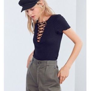 Project Social T Amelia Lace-Up Tee